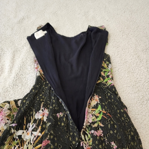 Anthropologie eri + ali Nevaeh floral lace fit & flare dress Size 2 - Picture 8 of 12